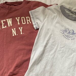 Two-Pack John Galt/Brandy Melville T-Shirts 🌸✨